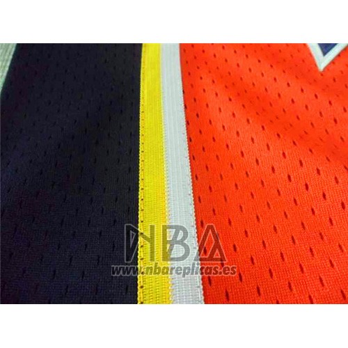 Camiseta Golden State Warriors Stephen Curry NO 30 Retro Naranja